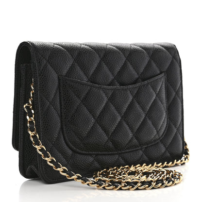 Chanel Caviar Quilted Wallet on Chain WOC Black 3 of 11