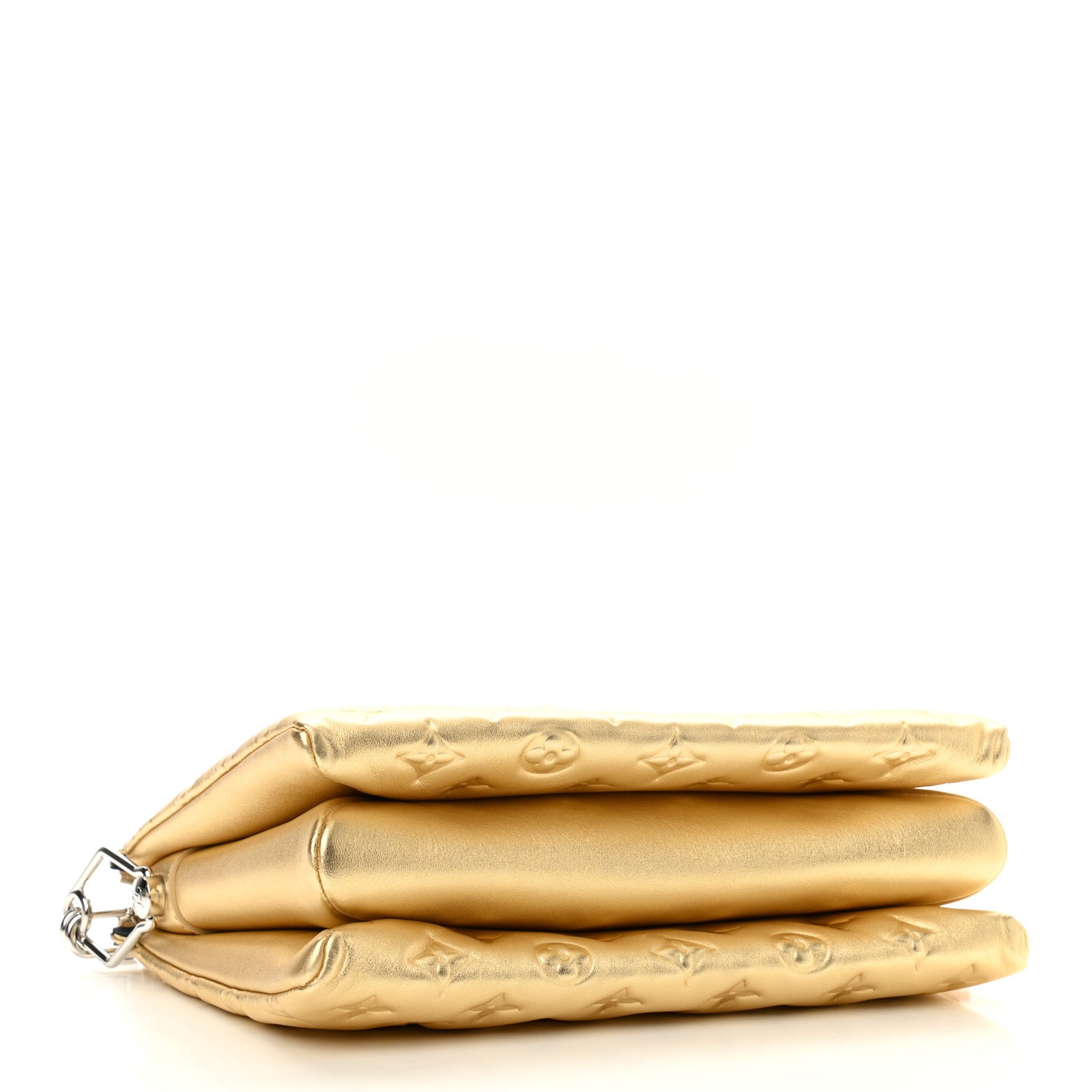 Lambskin Embossed Monogram Coussin PM Gold