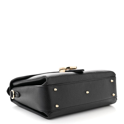 Gucci Dollar Calfskin Interlocking G Top Handle Shoulder Bag Black 4 of 13