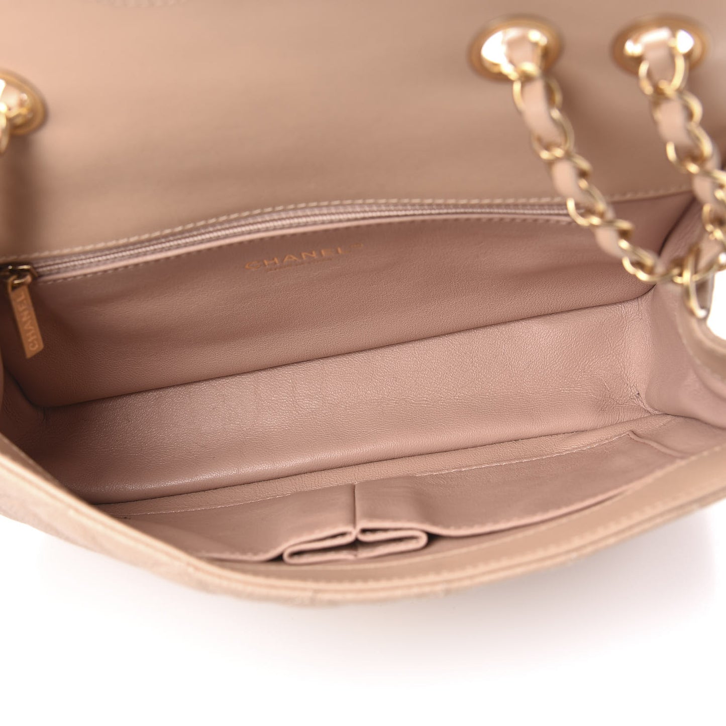 Caviar Quilted Medium CC Filigree Flap Beige