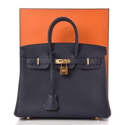 Hermes Togo Birkin 25 Bleu Nuit 38 of 38
