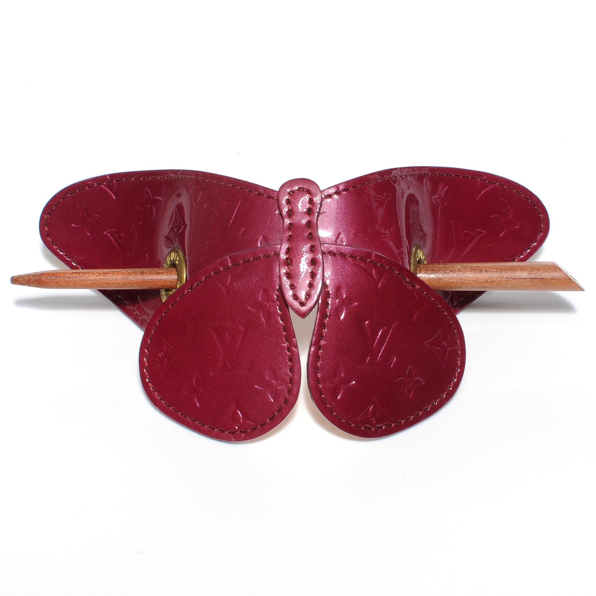 Louis Vuitton Vernis Butterfly Hair Pin Barette Purple 1 of 6