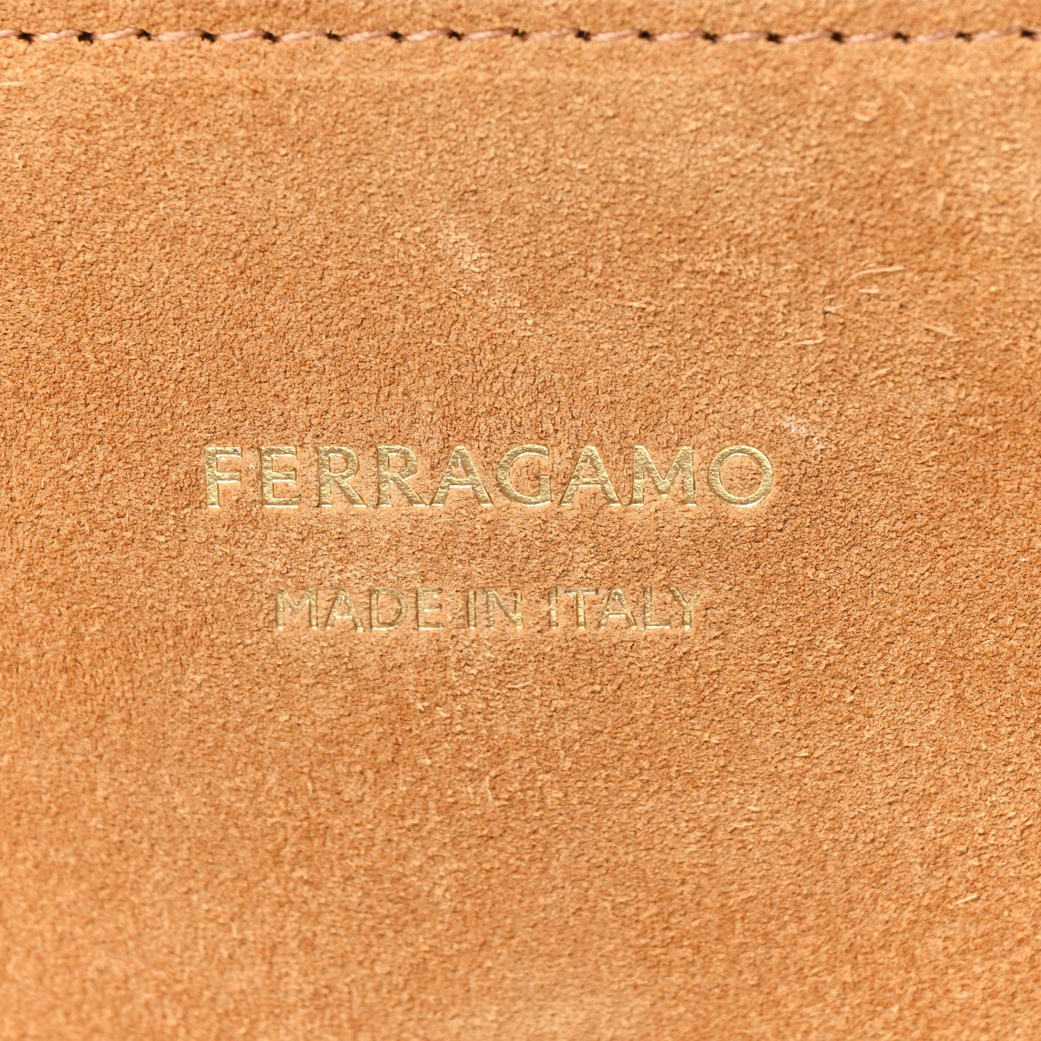Salvatore Ferragamo Suede Calfskin Large Hug Bag Natural 6 of 10