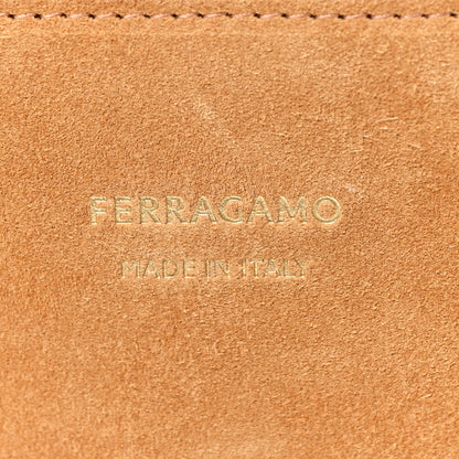 Salvatore Ferragamo Suede Calfskin Large Hug Bag Natural 6 of 10