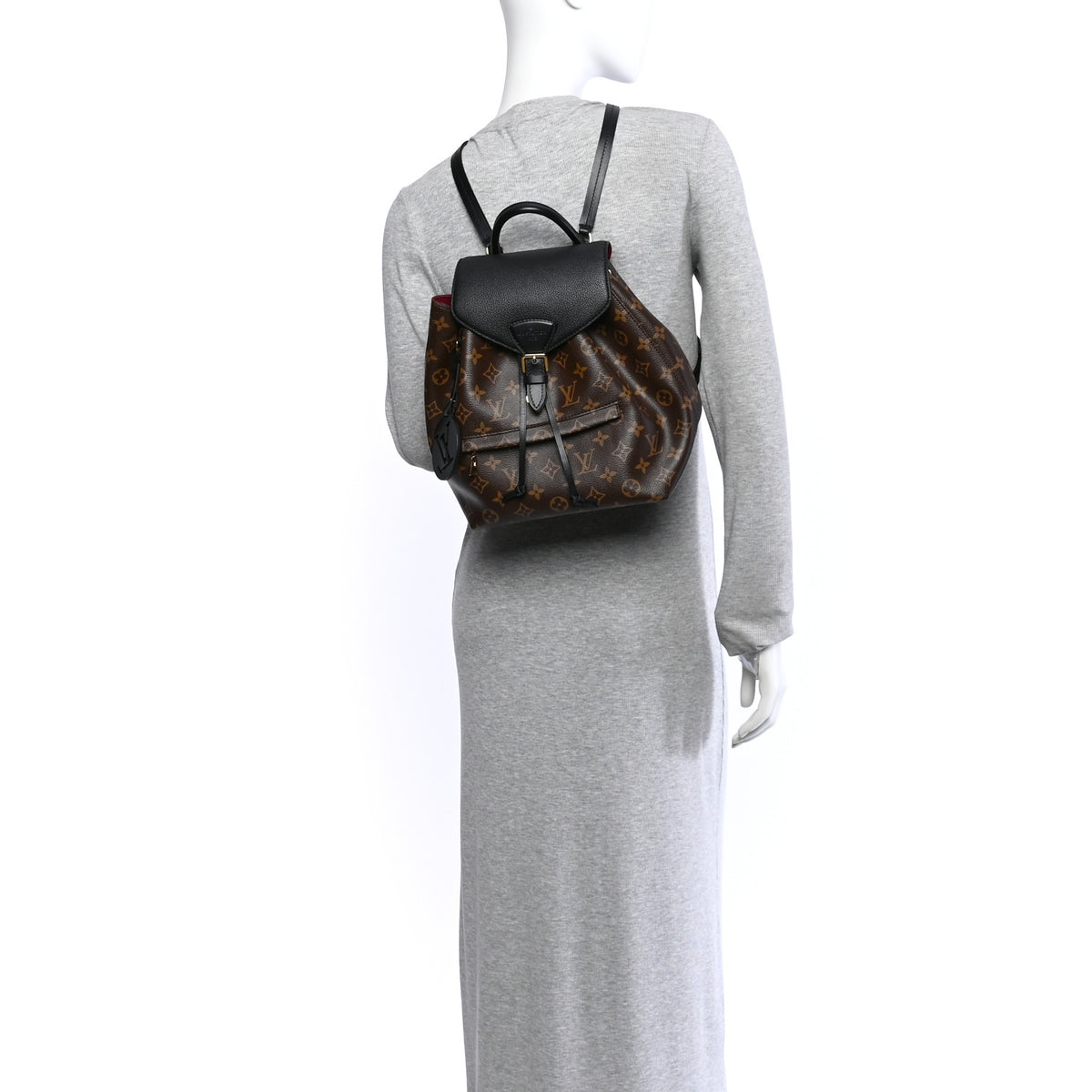 Louis Vuitton Monogram Montsouris PM Black 2 of 9