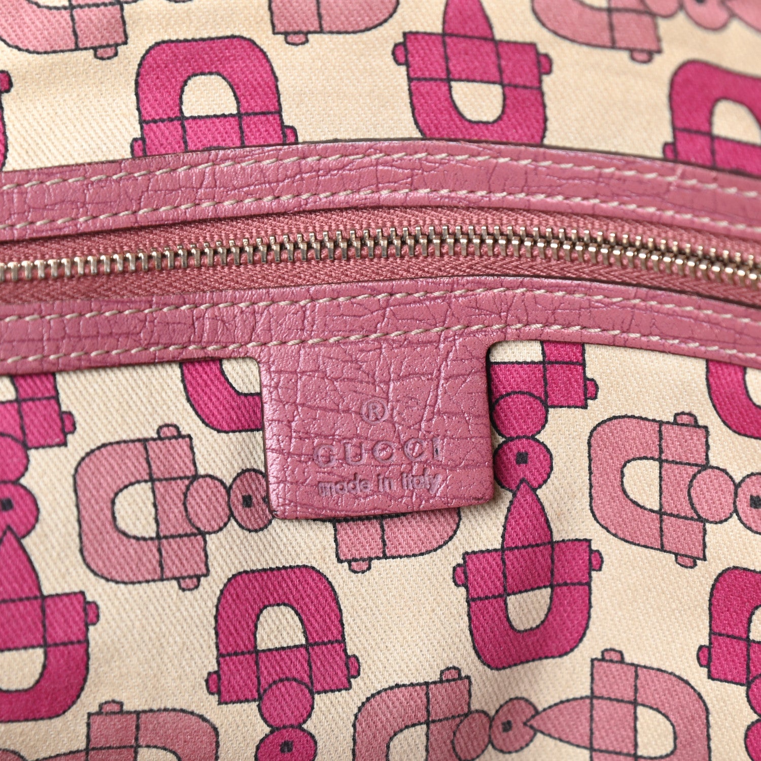 Gucci Monogram Large Jolicoeur Tote Pink 6 of 9