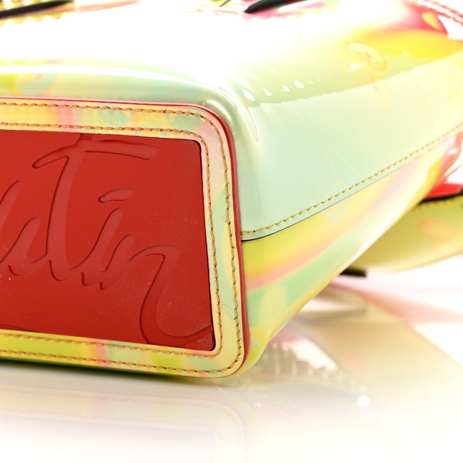 Christian Louboutin Patent Calfskin Loubinthesky Small Cabata Tote Multicolor 10 of 13