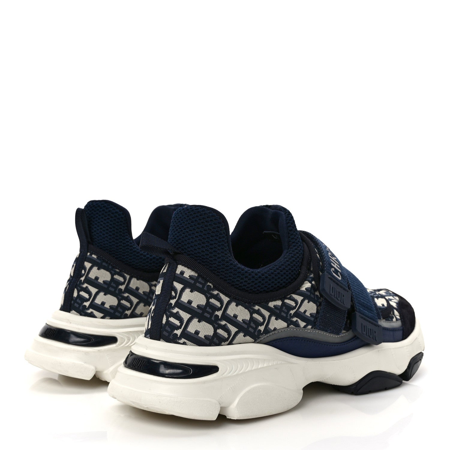 Christian Dior Technical Fabric Oblique D-Wander Sneakers 42 Deep Blue 4 of 8