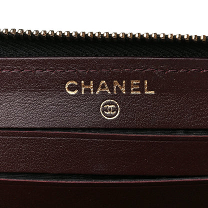 Chanel Caviar Quilted Medium Zip Around Wallet Black 6 of 11