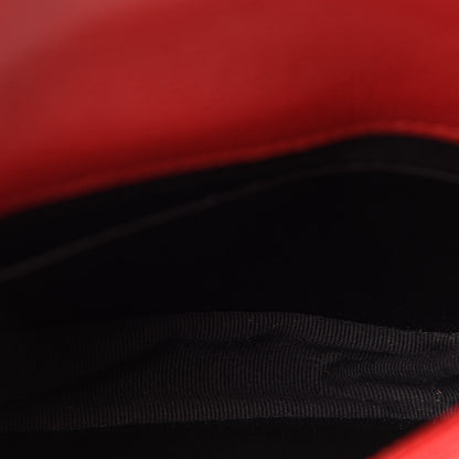 Saint Laurent Sheepskin Matelasse Monogram Mini College Bag New Red 5 of 6