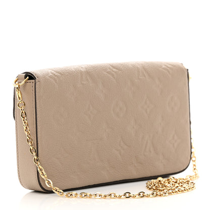 Louis Vuitton Empreinte Pochette Felicie Chain Wallet Tourterelle 4 of 11