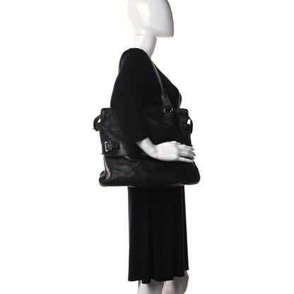 Mulberry Stone Polished Goatskin Maggie Shoulder Bag Black 2 of 19