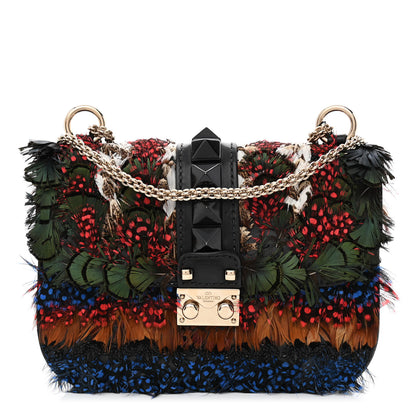 Valentino Garavani Feather Small Glam Lock Rockstud Flap Multicolor 1 of 11