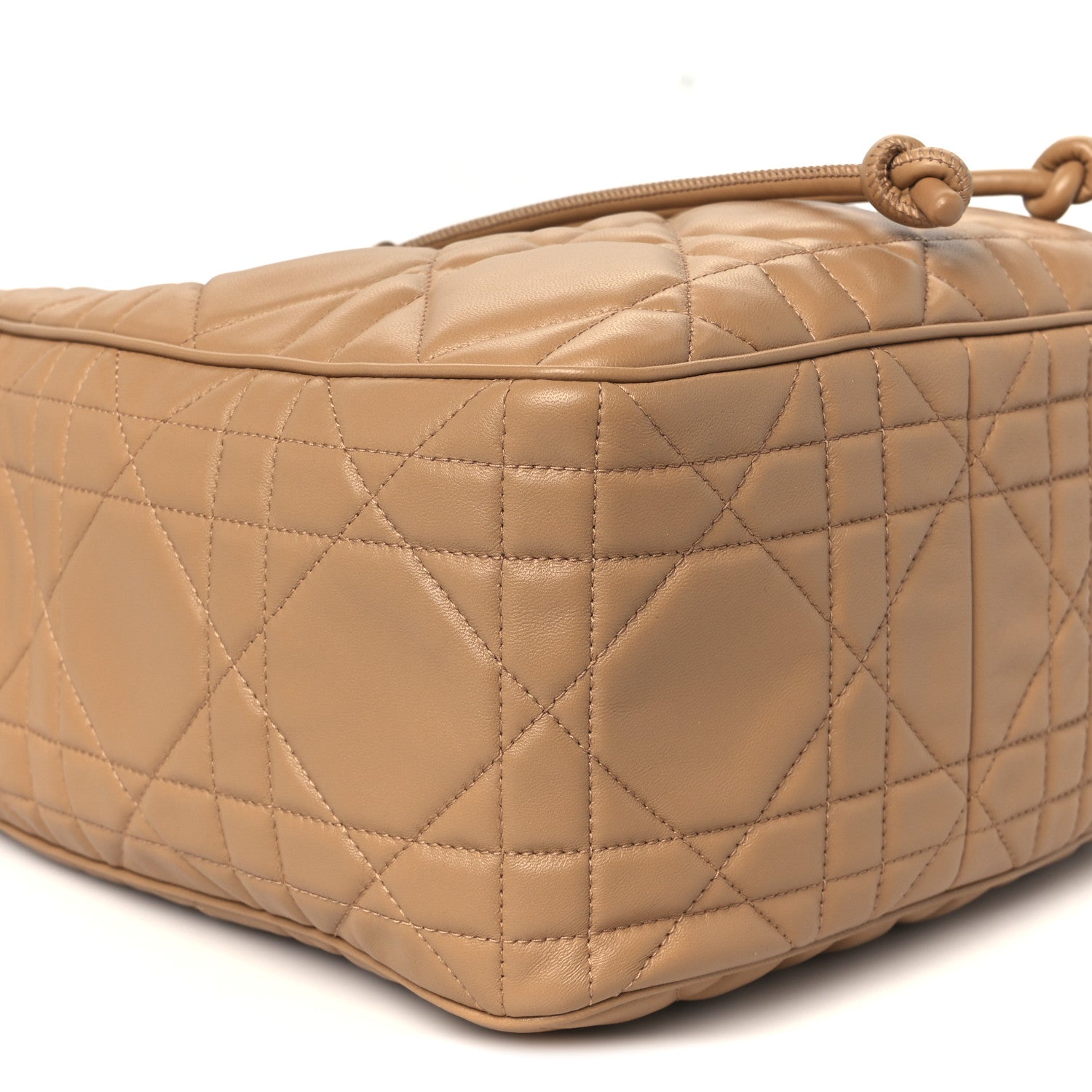 Christian Dior Calfskin Macrocannage Medium D-Motion Bag Light Gold 9 of 11