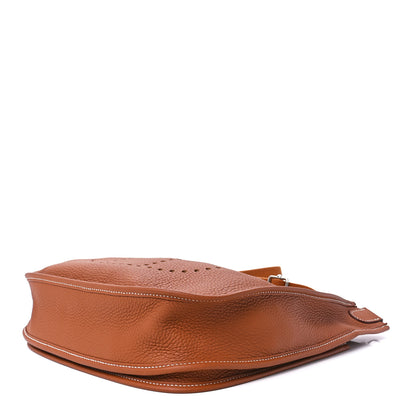 Hermes Taurillon Clemence Evelyne III PM Gold 9 of 11