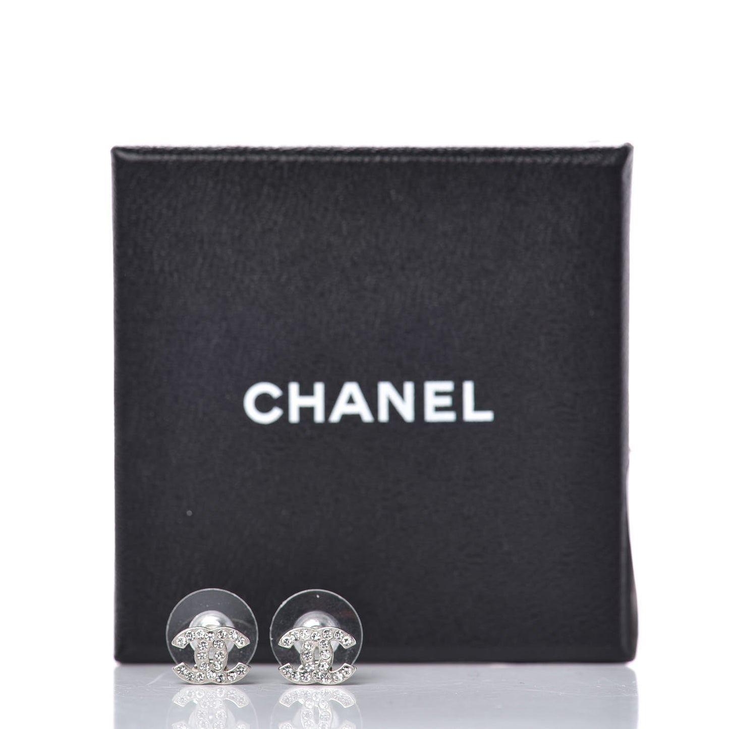 Crystal Mini Timeless CC Earrings Silver