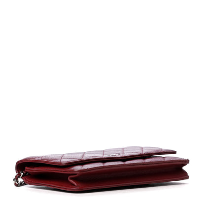 Chanel Caviar Quilted Wallet On Chain WOC Dark Red 3 of 4