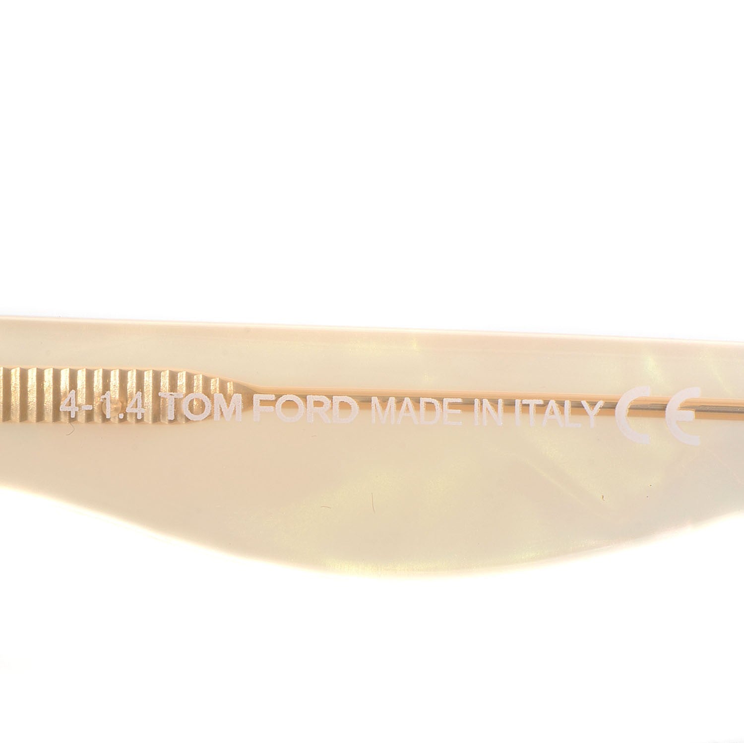 Tom Ford Chiara Round Sunglasses TF359 Pearl Opal Yellow 5 of 6