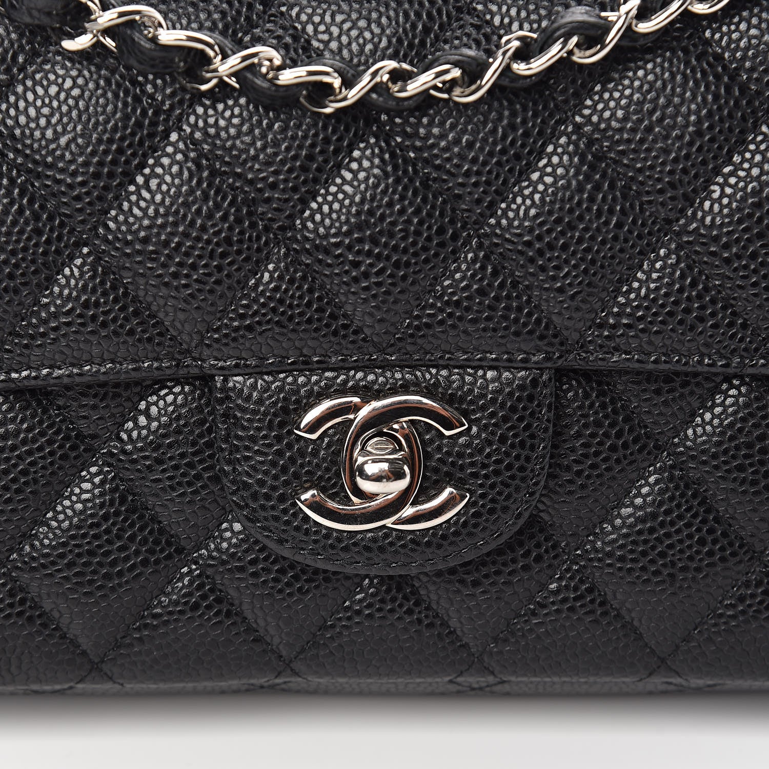 Chanel Caviar Quilted East West Flap Black 10 of 10