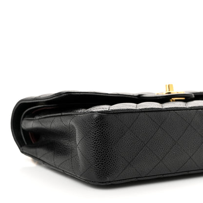 Chanel Caviar Quilted Medium Double Flap Black 9 of 13