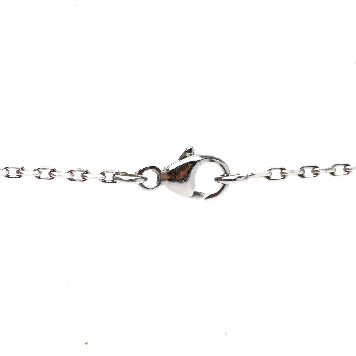 Lacquered Palladium Pop H Pendant Necklace White