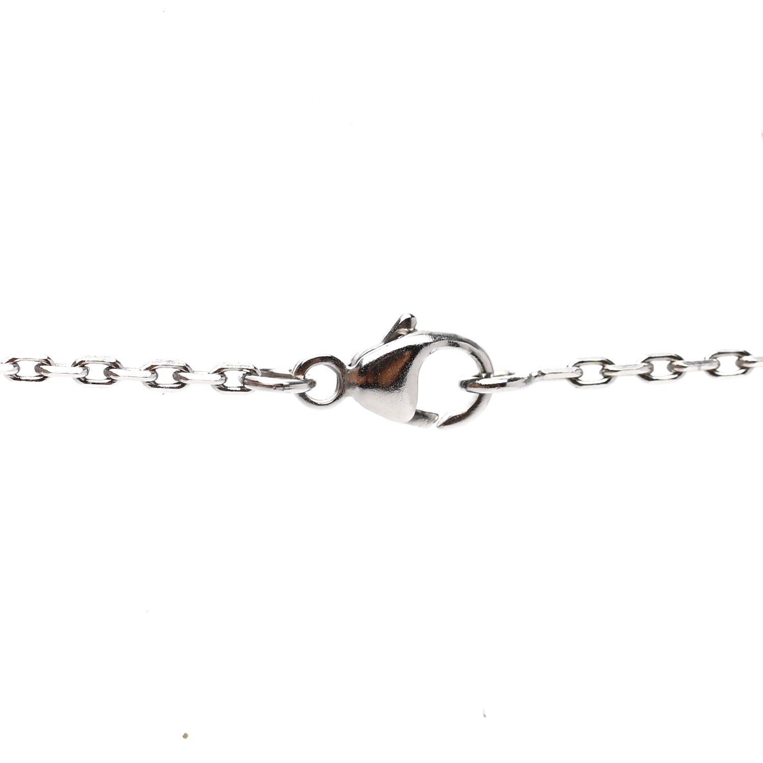 Hermes Lacquered Palladium Pop H Pendant Necklace White 7 of 8