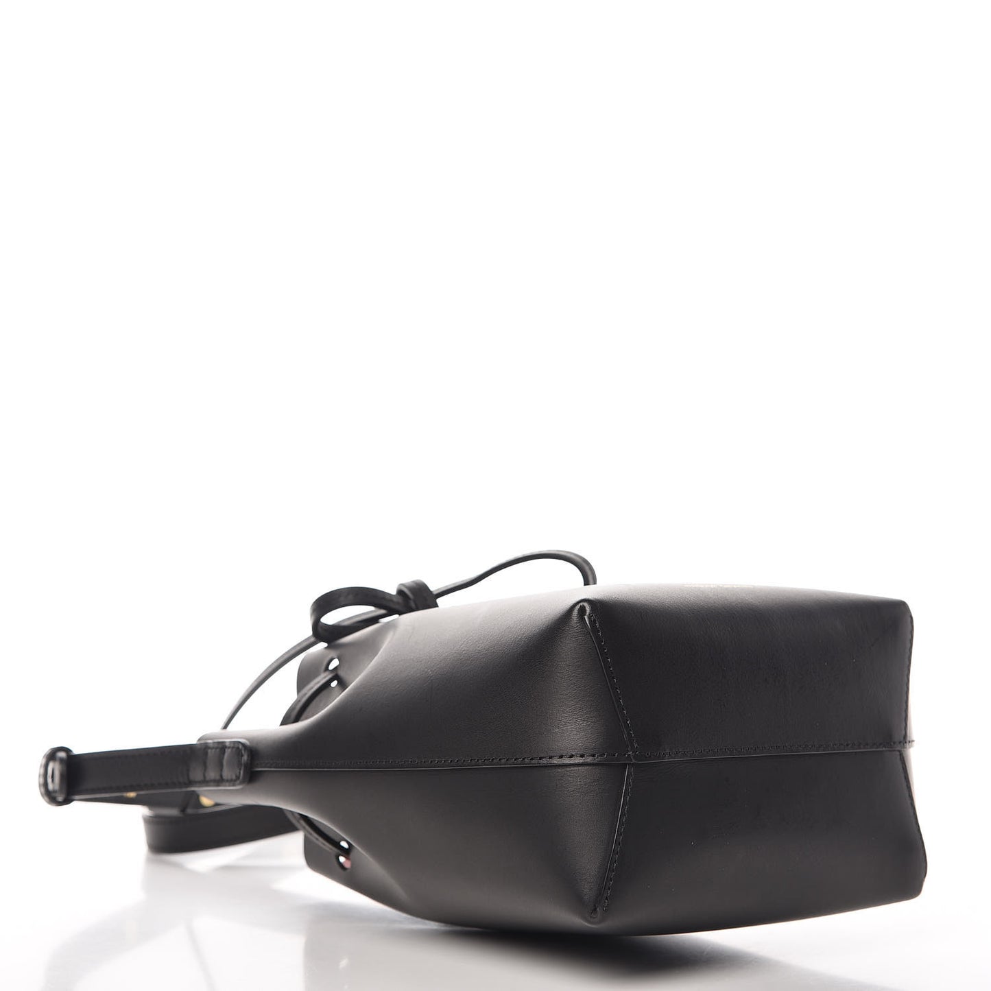 Calfskin Mini Mini Bucket Bag Black Flamma