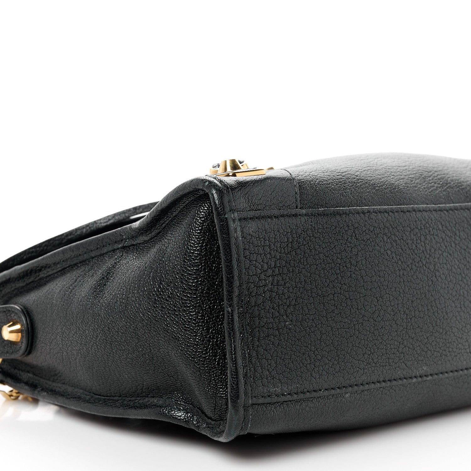 Balenciaga Chevre Gold Metallic Edge Hardware S City Black 10 of 13