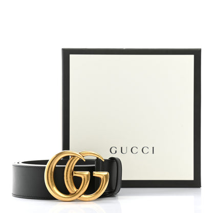 Gucci Calfskin Double G 40mm Belt 95 38 Black 6 of 6