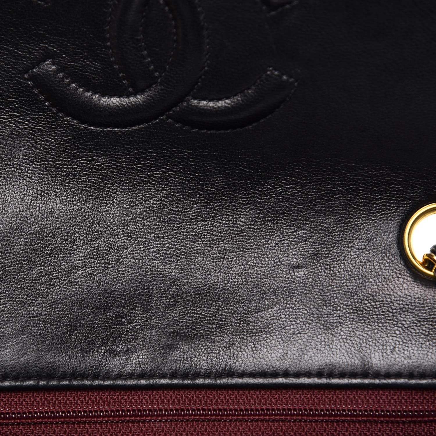 Chanel Lambskin Quilted Mini Square Flap Black 12 of 14