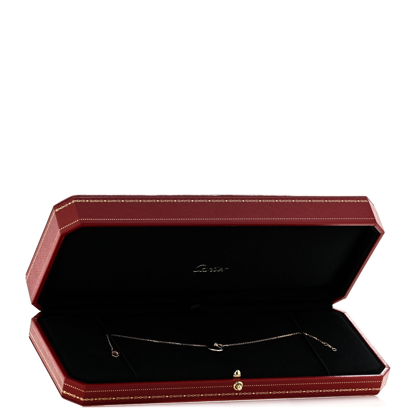 18K Pink Gold Diamond Black Onyx Amulette de Cartier Bracelet