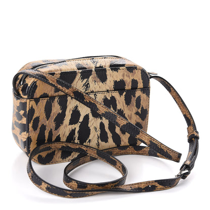 Balenciaga Calfskin Printed Leopard XS Everyday Camera Bag Beige White 3 of 10
