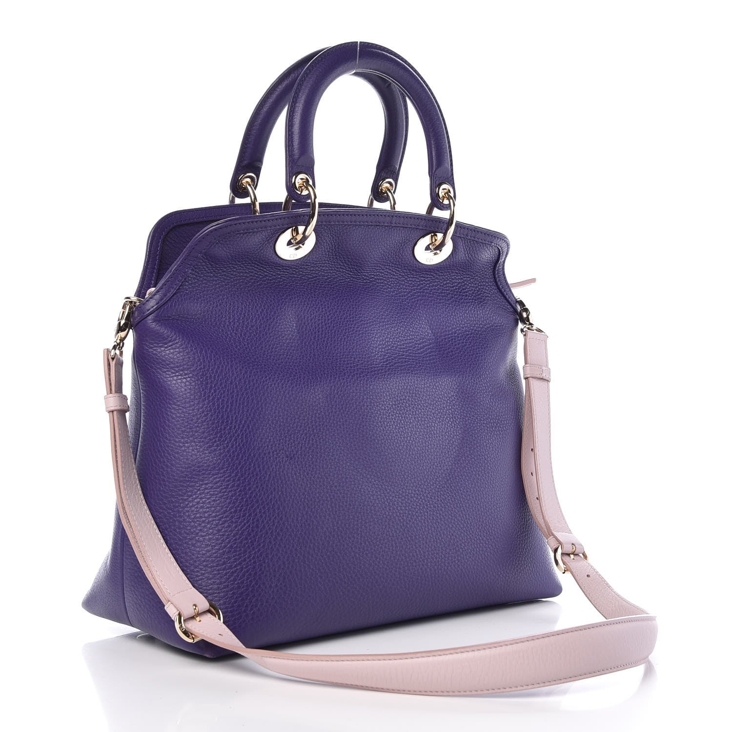 Christian Dior Calfskin Granville Tote Purple 5 of 13