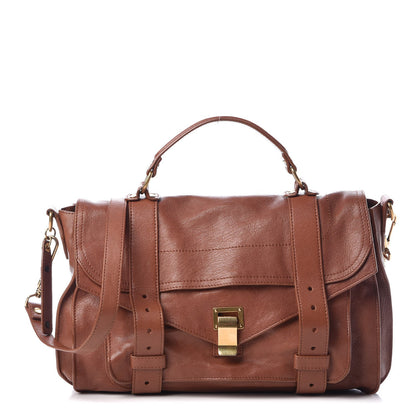 Proenza Schouler Lambskin Medium PS1 Satchel Saddle 1 of 7