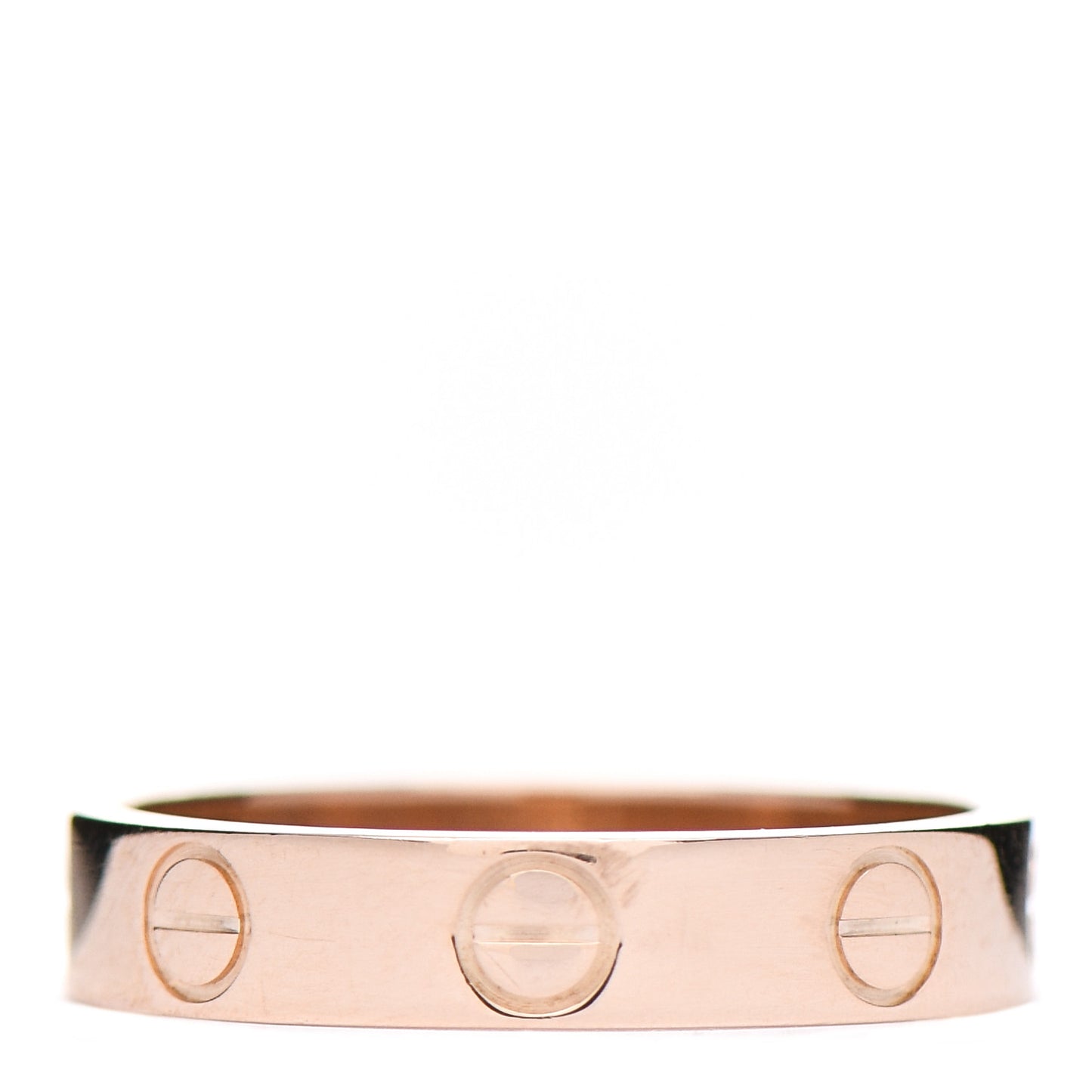 18K Pink Gold 3.5mm LOVE Wedding Band Ring 49 5