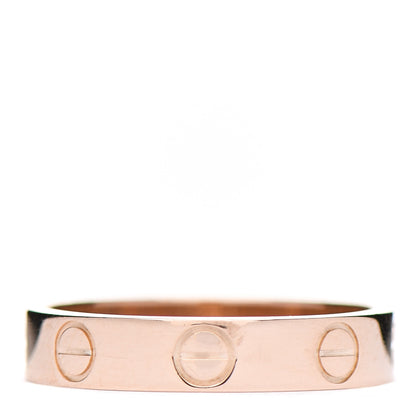 Cartier 18K Pink Gold 3.5mm LOVE Wedding Band Ring 49 5 3 of 4