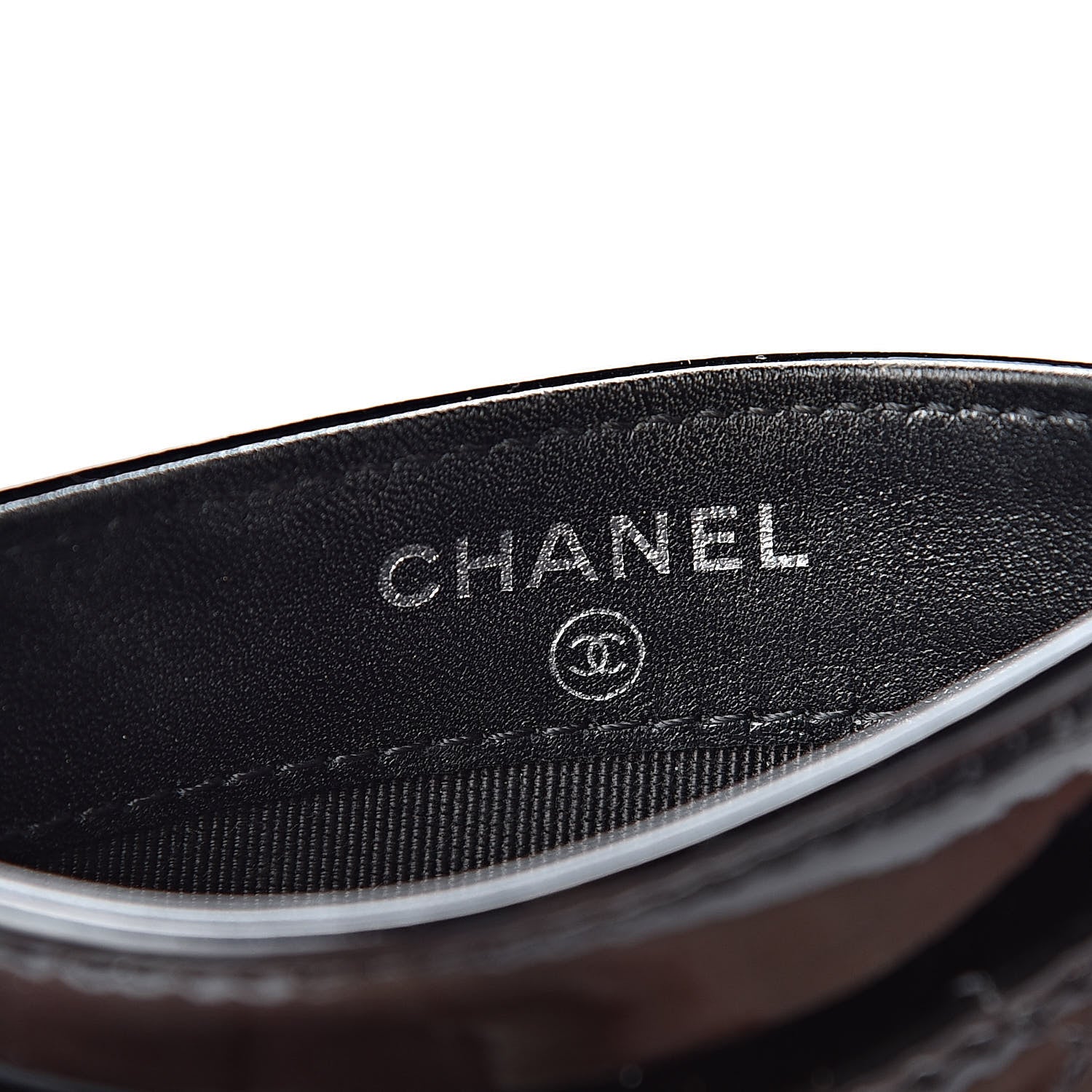 Chanel Patent Calfskin Quilted Card Holder Black 6 of 10