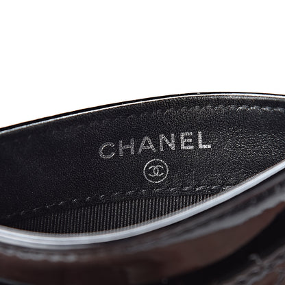 Chanel Patent Calfskin Quilted Card Holder Black 6 of 10
