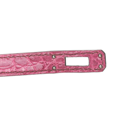 Hermes Shiny Alligator Kelly Pochette Fuchsia 24 of 26