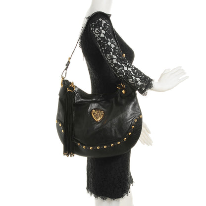 Gucci Calfskin Babouska Hobo Black 2 of 7