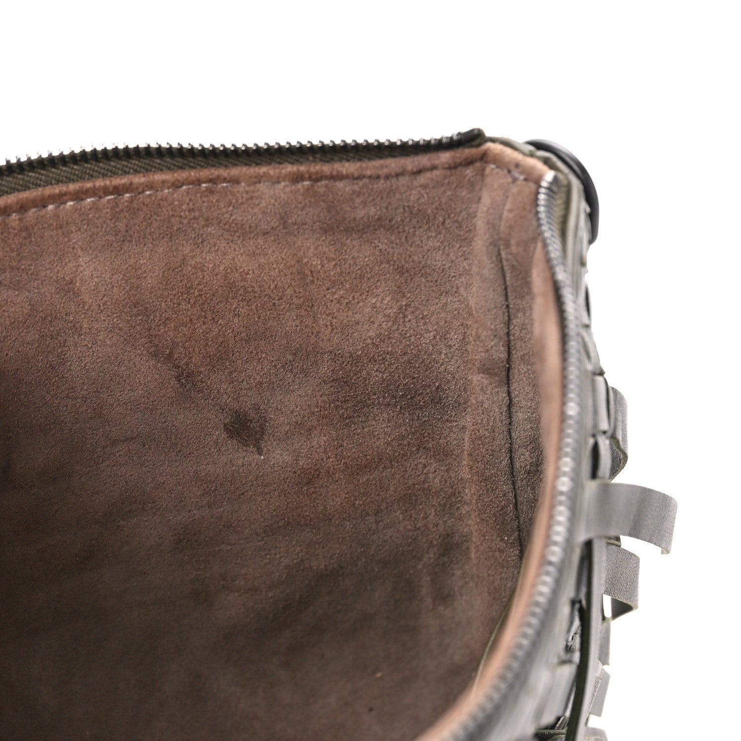 Bottega Veneta Nappa Intrecciato Palio Fringe Chain Pouch Moss 9 of 9