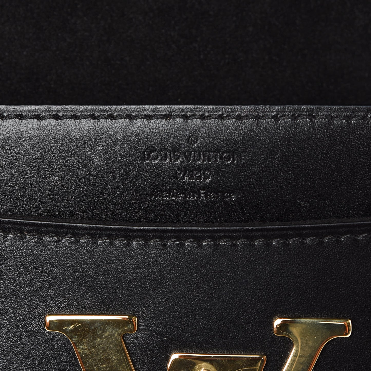 Calfskin Chain Louise MM Black
