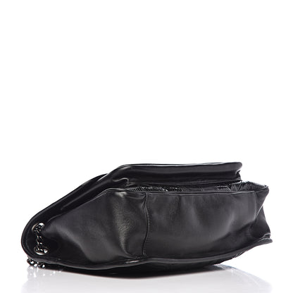 Saint Laurent Calfskin Ayers Patchwork Monogram Medium Niki Chain Satchel Black 4 of 12