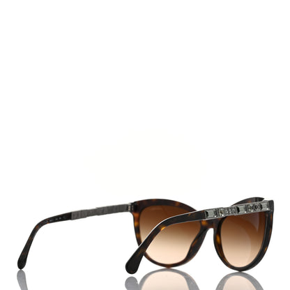 Chanel Crystal Baguette Cat Eye Bijou Sunglasses 5307-B Tortoise 4 of 8