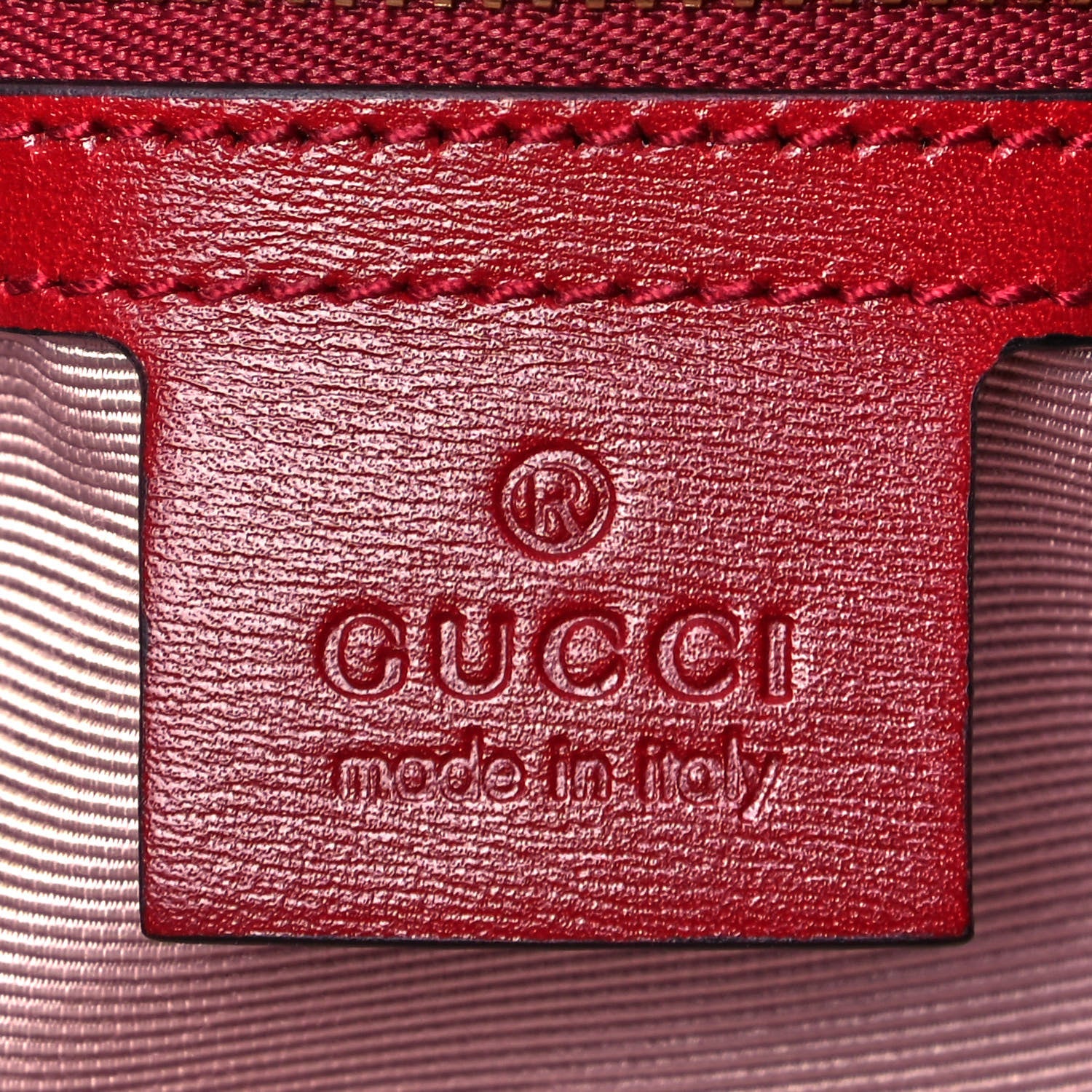 Gucci Vitello Palmellato Lux Bi-Color Small Arli Flap Shoulder Bag New Cherry Red Black 6 of 9