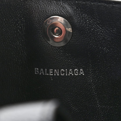 Balenciaga Grained Calfskin XS Hourglass East West Tote Black 6 of 9