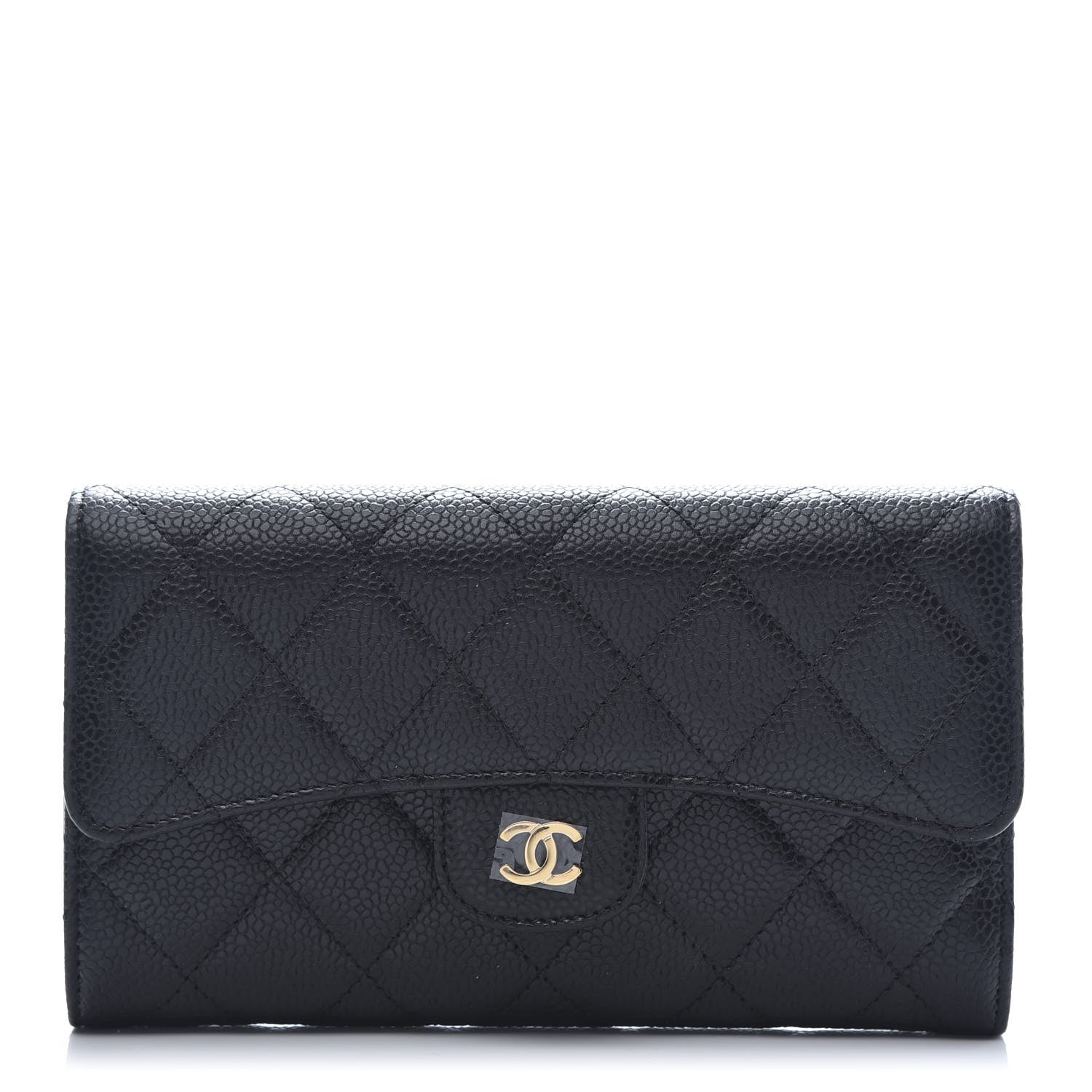 Chanel Caviar Quilted Large Flap Wallet Black 1 of 11