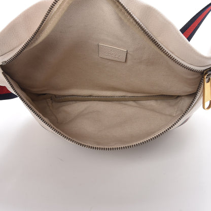 Gucci Grained Calfskin Logo Belt Bag White 5 of 9