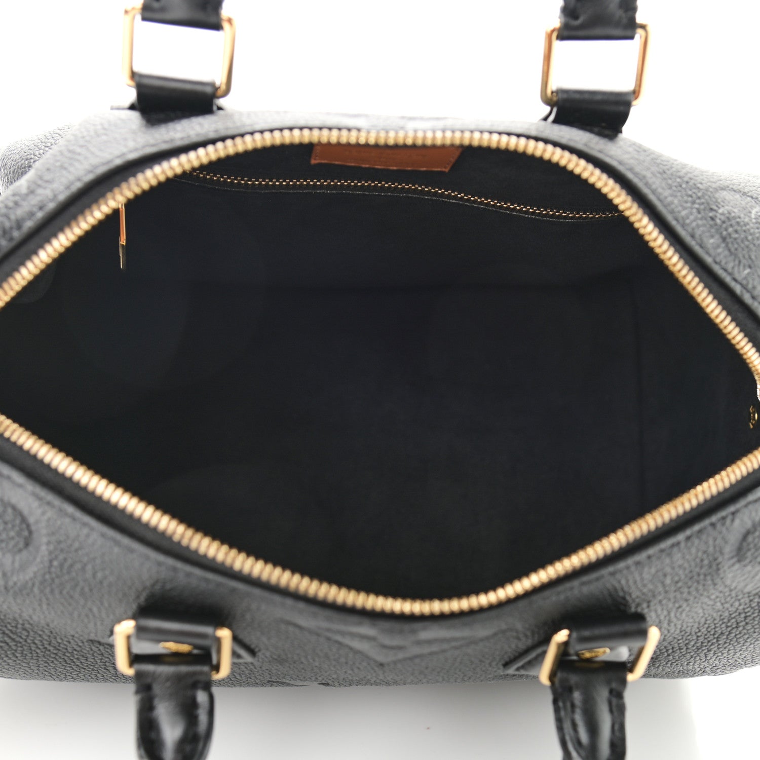Louis Vuitton Empreinte Monogram Giant Wild At Heart Speedy Bandouliere 25 Black 5 of 9