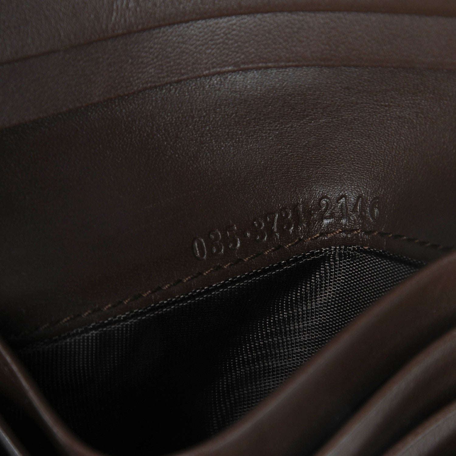 Gucci Monogram Compact Wallet Dark Brown 7 of 8